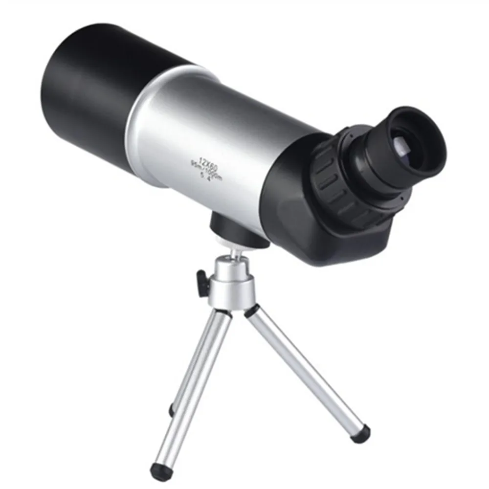 الفلكي تلسكوب 12x60 عالية الطاقة ووتش الطيور المنظار أحادي البصرية HD Telescopio Monoculo ضوء للرؤية الليلية الصيد