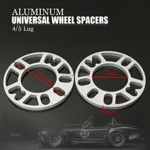 2PCS 8mm Universal Aluminum Alloy wheel spacers 4/5 Lug 8mm Thickness Wheel Spacer Gasket for Car Auto wheel spacers adapters