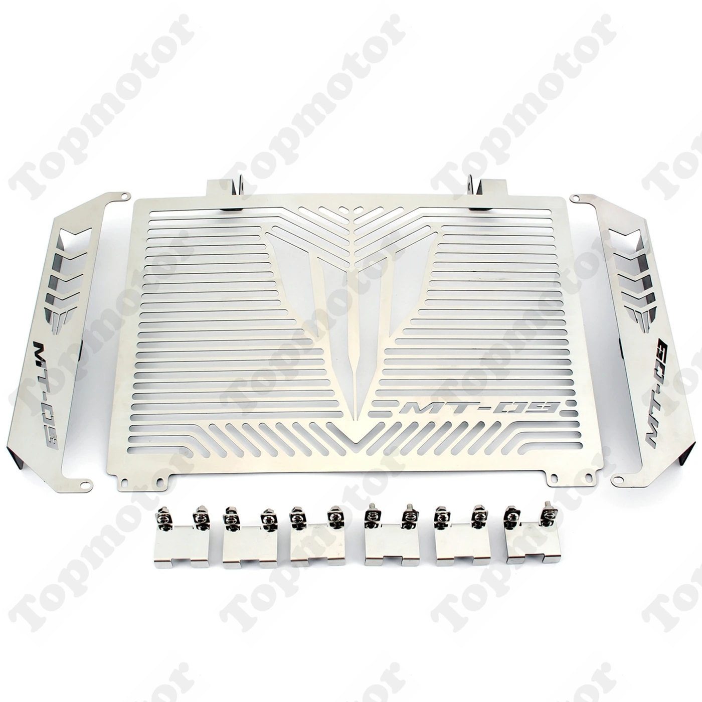 

Motorcycle Stainless Radiator Grille Guard + Side Cover Fuel Tank Protection For Yamaha MT-09 FZ-09 2014-2016