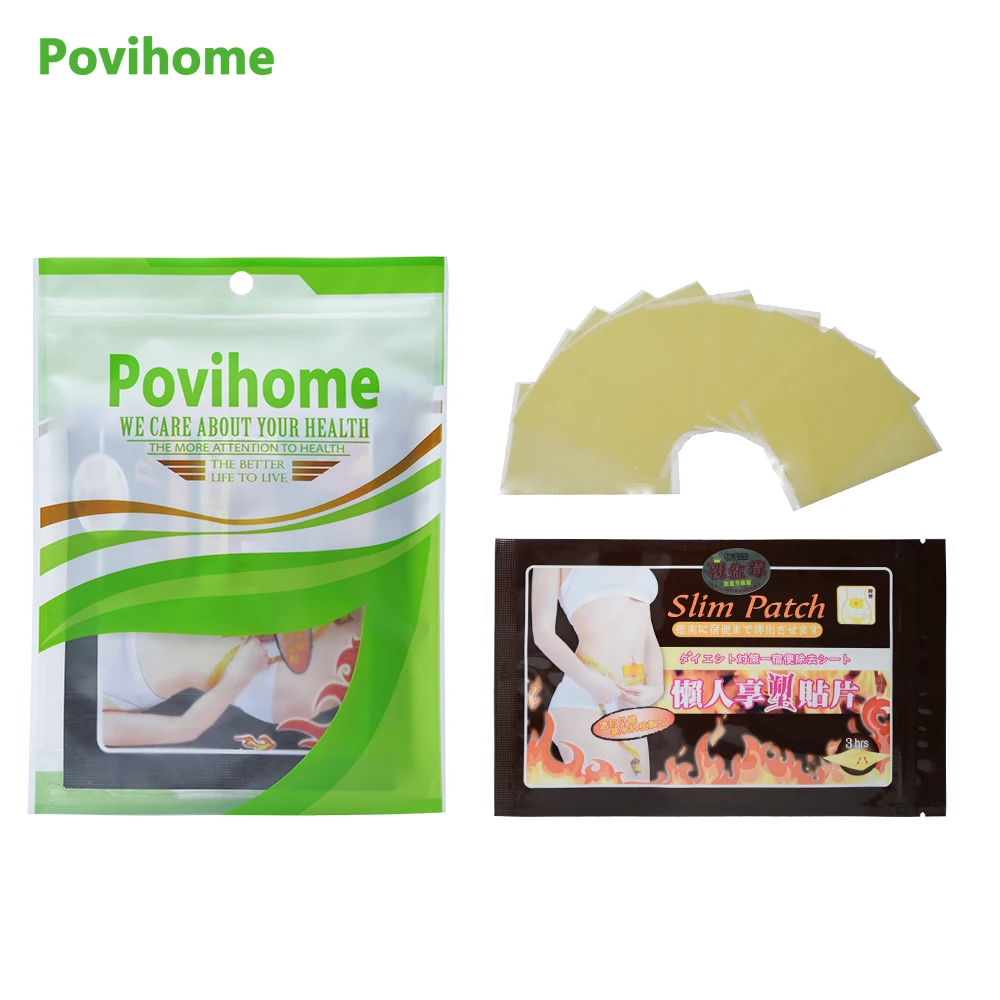 Povihome 170 шт/17 мешков для похудения патч тонкий пупок палочка диета продукты потеря