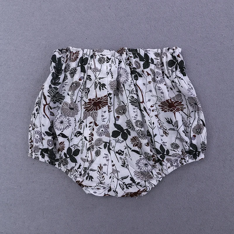 Children's Wear Middle Waist Baby Girl Shorts 2019 New Children's Bract Pants Cotton Elastic Floral Toddler Baby Girl Clothes