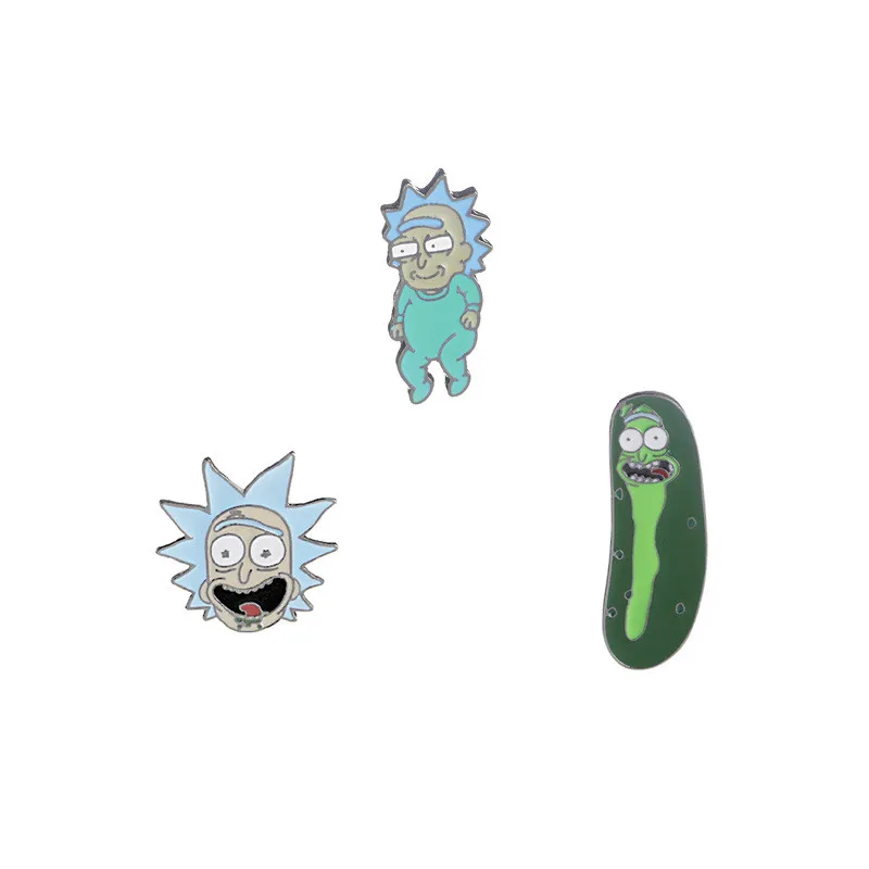 

1 pcs Cute Rick and Morty Classic Cartoon Icons Style Enamel Pin Badge Buttons Brooch Anime Lovers Shirt Denim Jackets Lapel Pin