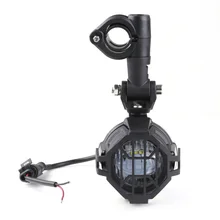  FADUIES E9 2Pcs LED Auxiliary Spot Driving Light + 2Psc Protective Guard + 1Psc Switch Wiring For BMW Motorcycle R1200GS F800GS 