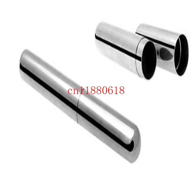 

50pcs/lot Free Shipping Wholesales High quality stainless steel cigar holder Tube Pipe Travel Carry Case Holder