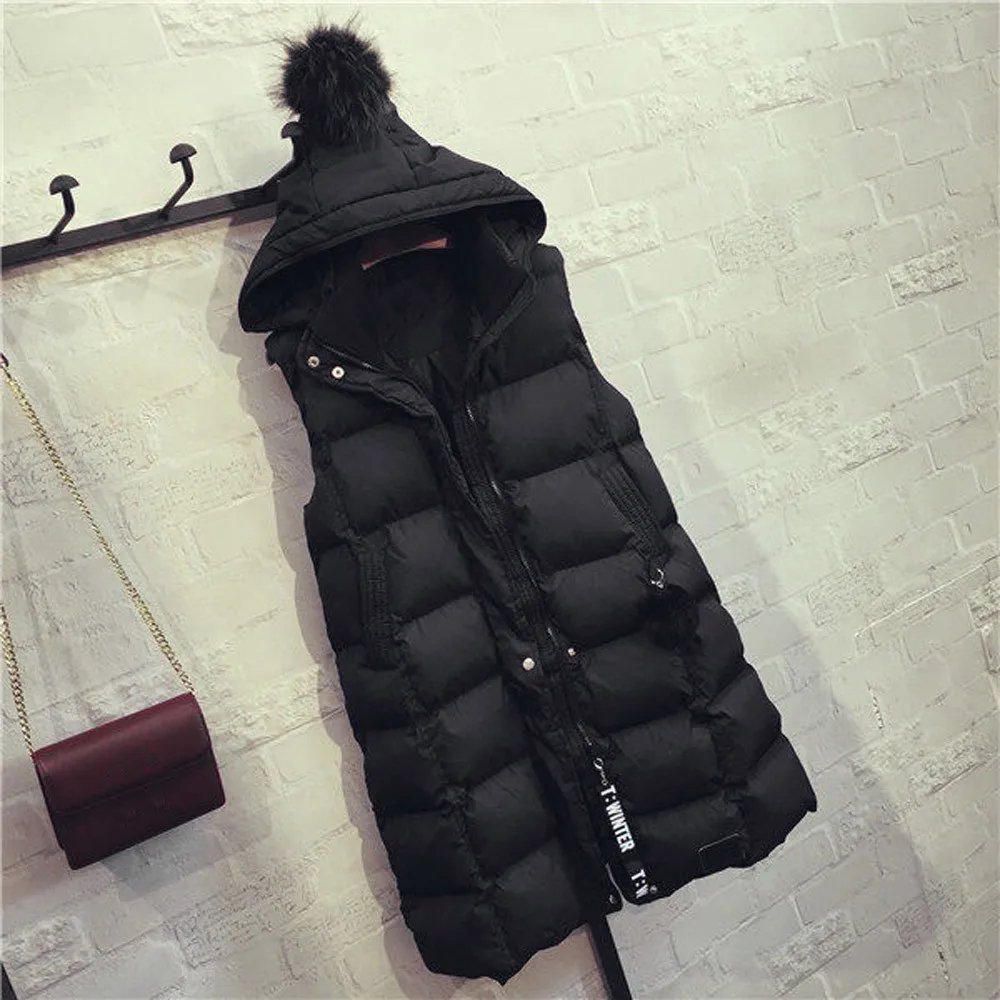 Autumn Winter Womens Waistcoat Vest Ladies Fashion Seleeveless Cotton Hoodies Trend Gilet Jacket Coat Parka Outwear Plus Size Autumn Winter Womens Waistcoat Vest Ladies Fashion Seleeveless Cotton Hoodies Trend Gilet Jacket Coat Parka Outwear Plus Size