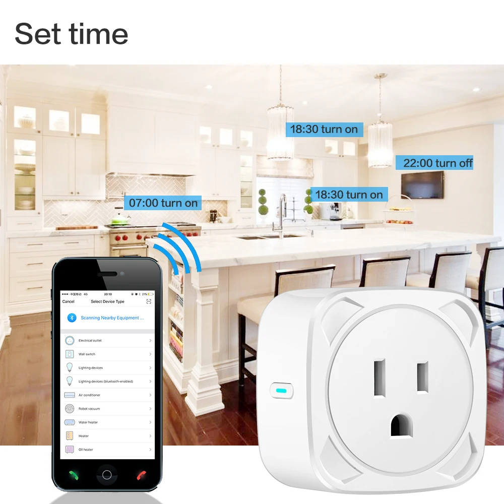 Умная розетка для США, ЕС, Великобритании, Wi-Fi, беспроводное приложение, дистанционное управление, умный дом, розетка, таймер, переключатель для Amazon Alexa, Google HomeKit