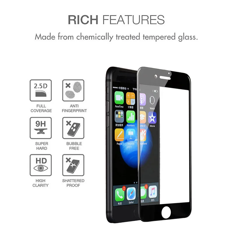  2 Pcs Screen Protector Für iPhone 7 XS MAX 6 8 Plus Gehärtetem Glas Film Für iPhone 6 6 s X 8 7 Plu