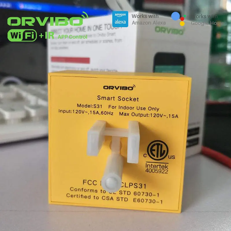 Orvibo S31 WiFi розетка работает с Amazon Alexa беспроводная версия дистанционное управление