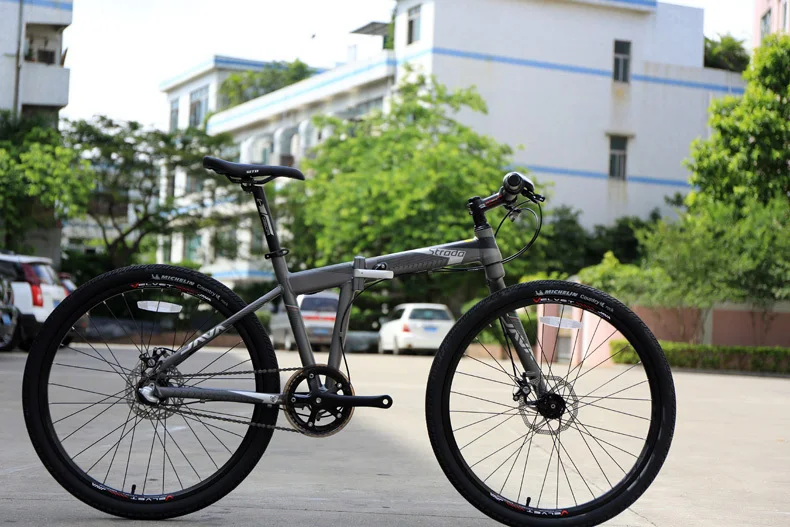 Top The new 26-inch aluminum alloy folding mountain bike transmission disc folding bike 11 Top The new 26-inch aluminum alloy folding mountain bike transmission disc folding bike 11