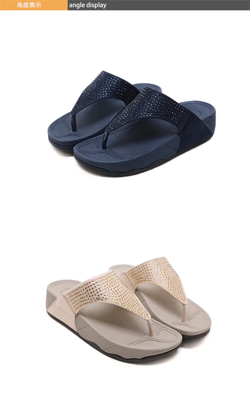 MVVJKEsummer/обувь; женские босоножки с кристаллами; золотистые Вьетнамки; обувь для отдыха; женские сандалии на плоской подошве; женские