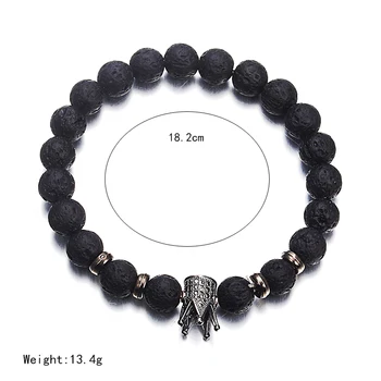 Bracelet Homme Pierre De Lave