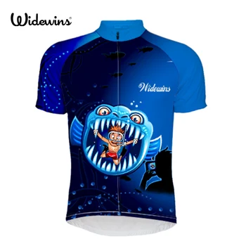 

2019 NEW widewins Summer men's blue cycling Jerseys Submarine exploration Cycling Clothing team MTB Clothes bike 5268