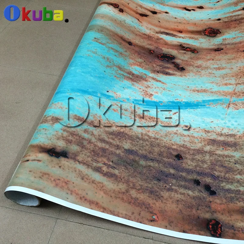

Car Rust Protection Rusty Style Sticker Bomb Rust Vinyl Car Wrap Blue Camouflage Adhesive Film Camo Film 1.52x30m