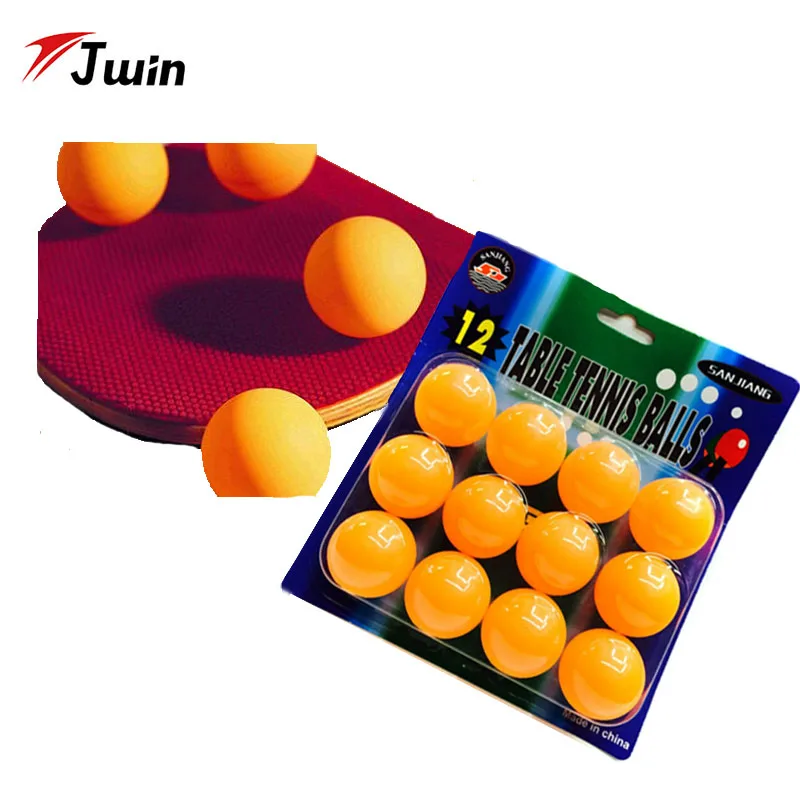 

12PCS Table Tennis Ball For Ping Pong Plastic Yellow Ping-pong For Junior Trainer