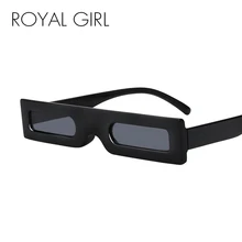 Королевские маленькие прямоугольные солнцезащитные очки для женщин и мужчин Ретро квадратные черные белые розовые солнечные очки в оправе для женщин UV400 ss270
