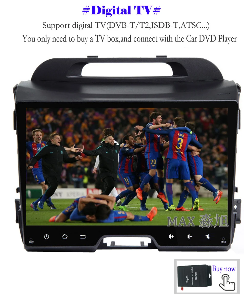 Cheap MAX Android 8.1.0 2G 32G GPS Navigation System Car DVD For KIA Sportage 2011 2012 2013 2014 2015 Car Radio RDS WiFi SWC Free Map 10