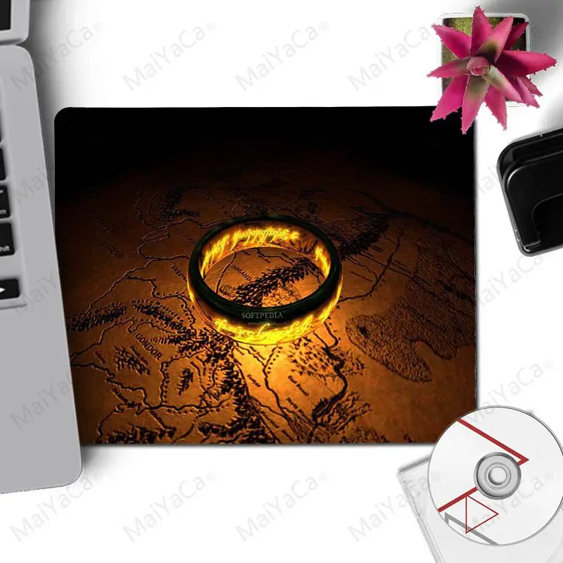 no lock Edge 25x29cm MaiYaCa нескользящий ПК Властелин колец игровой коврик для мыши большой коврик для мыши геймер для cs dota 2 геймерский коврик для мыши бесплатный коврик для мыши - Цвет: no lock Edge 25x29cm