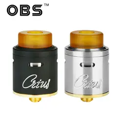 Оригинальный obs crius RDA 24 мм Диаметр Tank w/High-Tech DIY палубе и 510 соединения и легко двойной катушки строительстве электронной сигареты VAPE