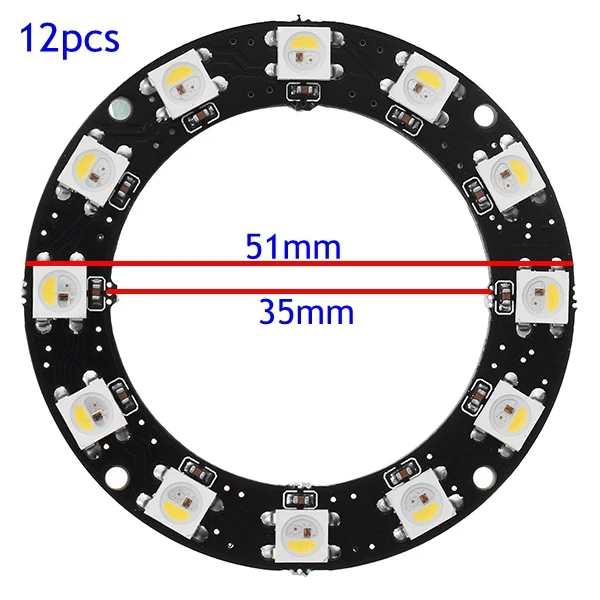 ARILUX 1 шт. 8 PCS 12 PCS 16 шт 24 круглая форма для торта WS2812B SMD5050 RGBW/RGBWW 4 в 1 чип со СВЕТОДИОДНОЙ Подсветкой доска DC5V