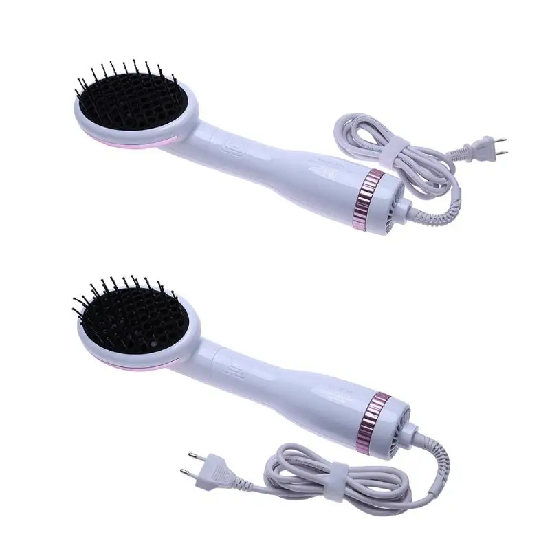 

Electric Air Hair Dry 2 in 1 Wet Dry Negative Ion Strengthen Brush ABS plastic Professional Hair Styler Dryer Comb US/EU Plug
