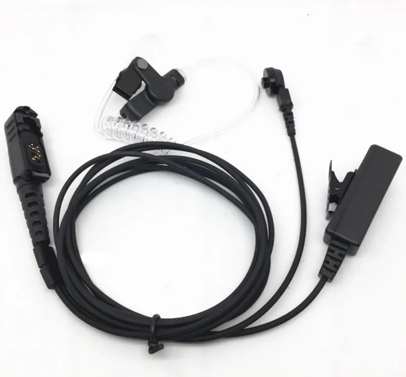 Long PTT transparent catheter earphone for torola XiR P6600 XiR P6608 XiR P6620