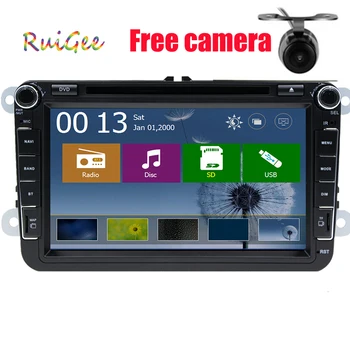 

8inch 2din Multimedial VW Car DVD GPS Navigation audio camera TV player for GOLF 6 new polo New Bora JETTA B6 PASSAT SKODA Map