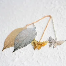 1 шт. декоративный Металл Bookmarks для книг бабочка офисные аксессуары Школьные принадлежности предметы экологически чистый пакет бумажные закладки для книг