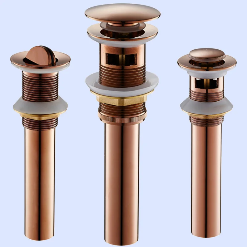 main rose gold pop up basin drainer
