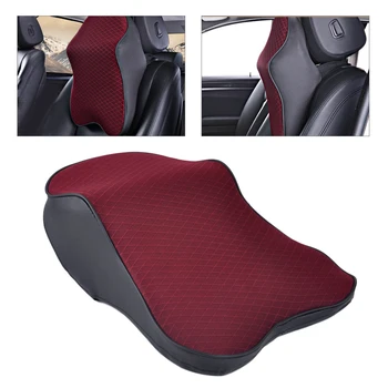 

DWCX Car Seat Soft Headrest Memory Foam Pad Pillow Head Neck Rest Support Cushion Travel for VW Mercedes-Benz Audi Mazda Hyundai