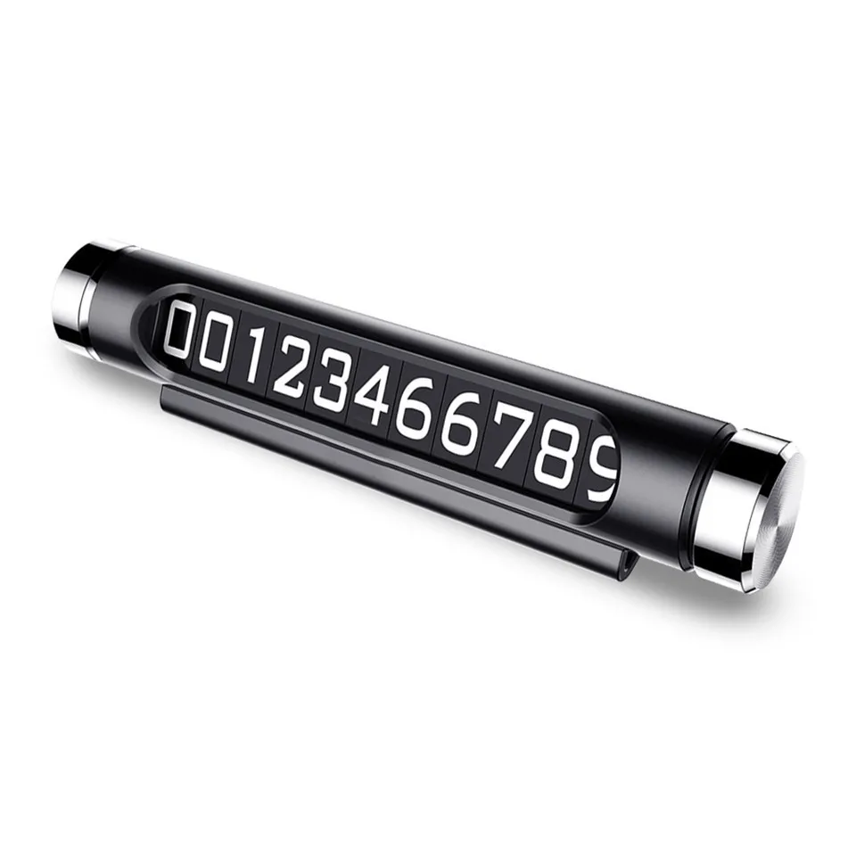 Temporary Car Parking Card Telephone Number Card Notification Night Light Sucker Plate Car Styling Phone Number Card (3)