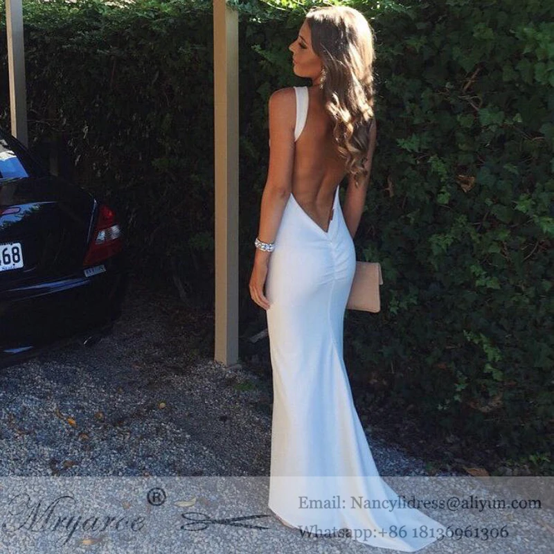 backless fitted dress