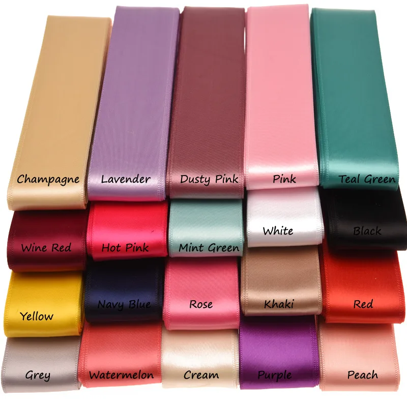 

50 Yards Polyester Ribbon Hair Accessories Inelastic Ribbon Fashion for Bows Sash Boutique Hair Accessory Headband