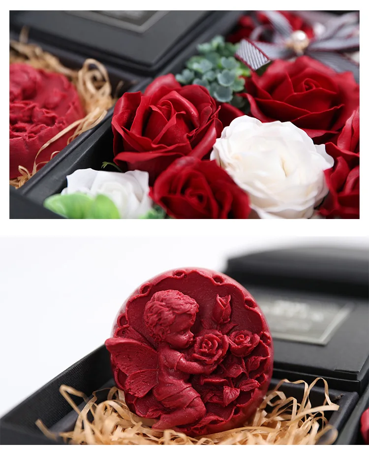 JAROWN искусственное мыло цветок роза Подарочная коробка свадебный сувенир День Святого Валентина креативный подарок на день рождения Новинка Розовое Мыло домашний декор