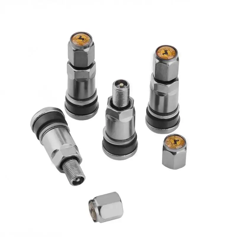 tire valve caps 4Pcs Universal Metal Car Motorcycle Tubeless Wheel Tyre Valve Stem Caps