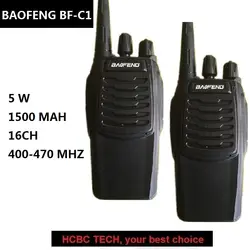 2 шт Baofeng BF-C1 рация UHF Портативный двухстороннее радио 5 W 16 каналов PTT Любительское радио, Си-Би радиосвязь BF C1 BF-888S BF 888 S BAOFENG USB