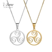 UZone – collier loup pour adolescent, pendentif Triskelion en acier inoxydable, pour cadeaux de noël, offre spéciale