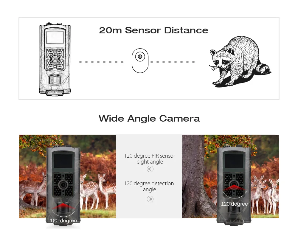 Suntekcam HC700G Hunting Camera 3G GPRS MMS SMTP SMS EMAIL 16MP 1080P 120 Degrees PIR 940NM Infrared Wildlife Trail Cameras Trap (13)