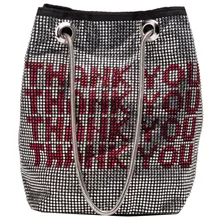 Стиль сумки через плечо с одним наплечным набором с бриллиантом