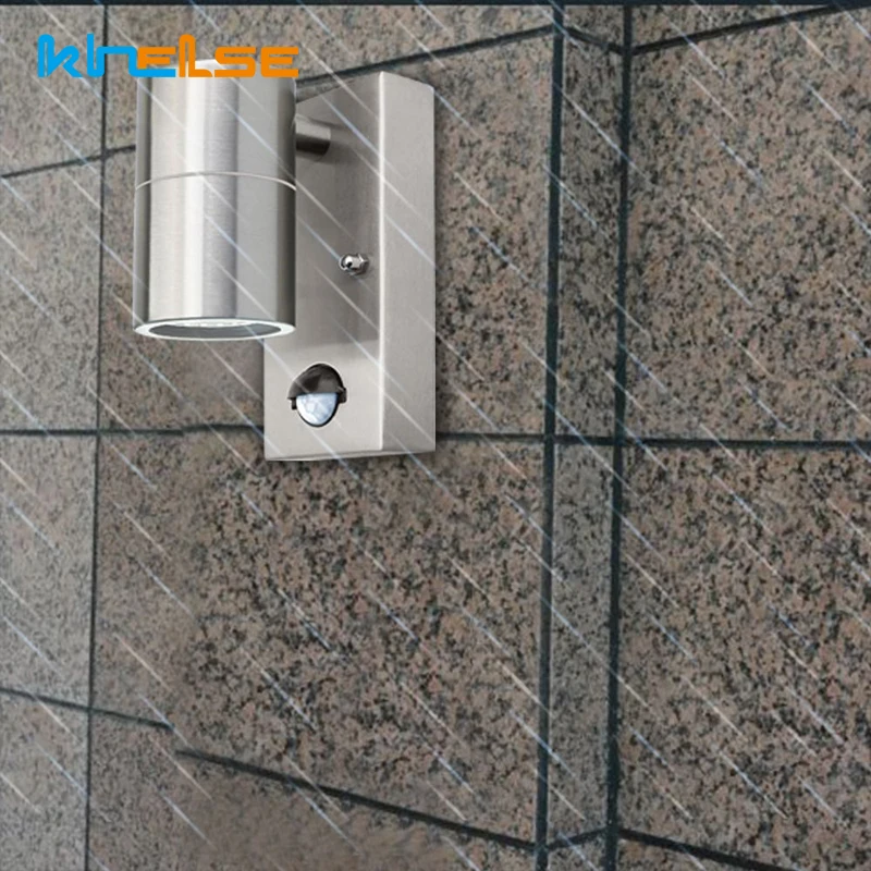 Настенный светильник с датчиком движения 220 В|Уличные настенные светильники| |