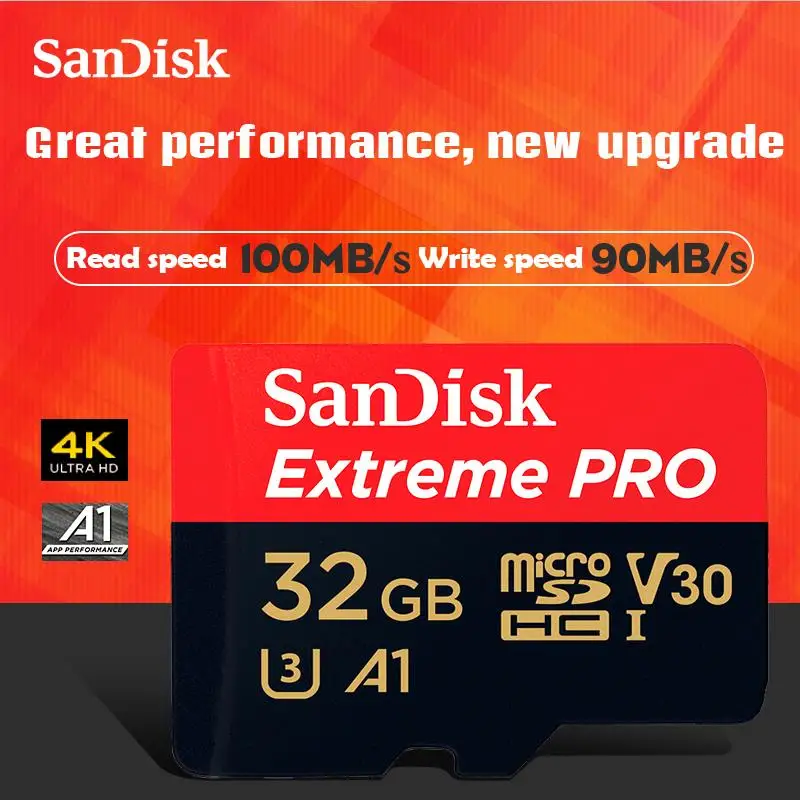 micro SD Card SanDisk Extreme Pro microSDHC/XC Memory Card 64GB TF Card