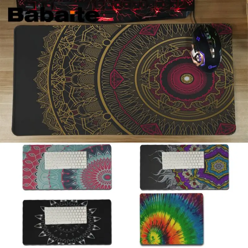 

Babaite Hot Anime fashion Mandala paint Clothing Computer Laptop Anime Mouse Mat Rubber Mouse Pad Computer Game Tablet Mousepad