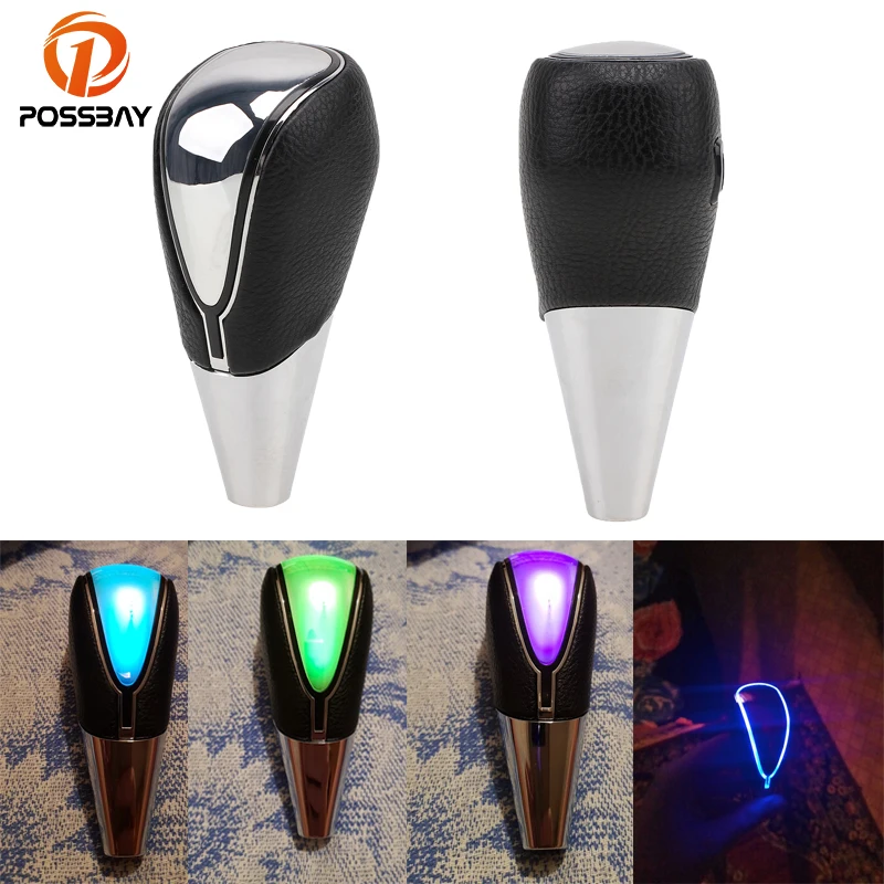 

Colorful Change Car Gear Shift Knob Lever Universal Fit for Manual Transmission LED Car Shift Gear Stick Manual Handbrake