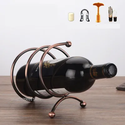 New Creative Metal Wine Rack Artwork Wine Holder Creative Wine Bottle Stand Practical Decoration Bracket