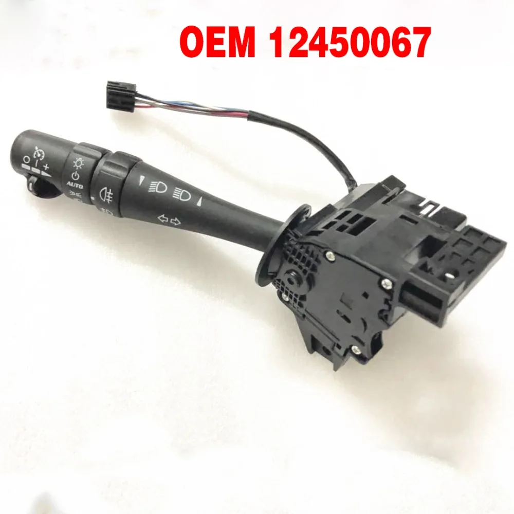 Cruise Control Windshield Wiper Arm Turn Signal Switch OEM 12450067 For