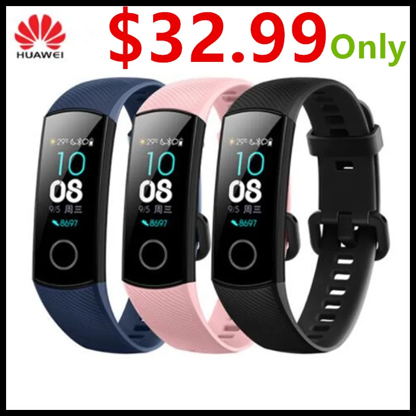 

(BEST PRICE) Huawei Honor Band 4 Smart Wristband Amoled Color 0.95" Touchscreen Swim Posture Detect Heart Rate Sleep Snap