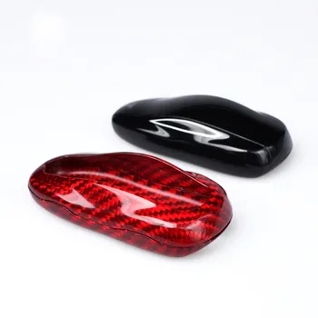 

For Tesla Model S just coupe Remote Car Key Holder Pocket Auto Shell Hood Car Accessories Real carbon Glass fiber key case cover