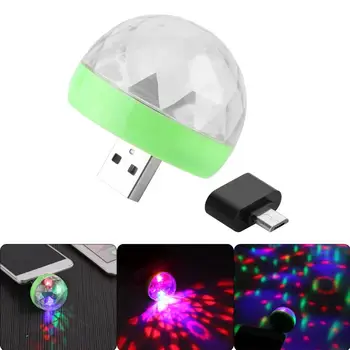 

Mini USB led Party Lights Portable Crystal Magic Ball Home Party Karaoke Decorations Colorful Stage LED Disco Light