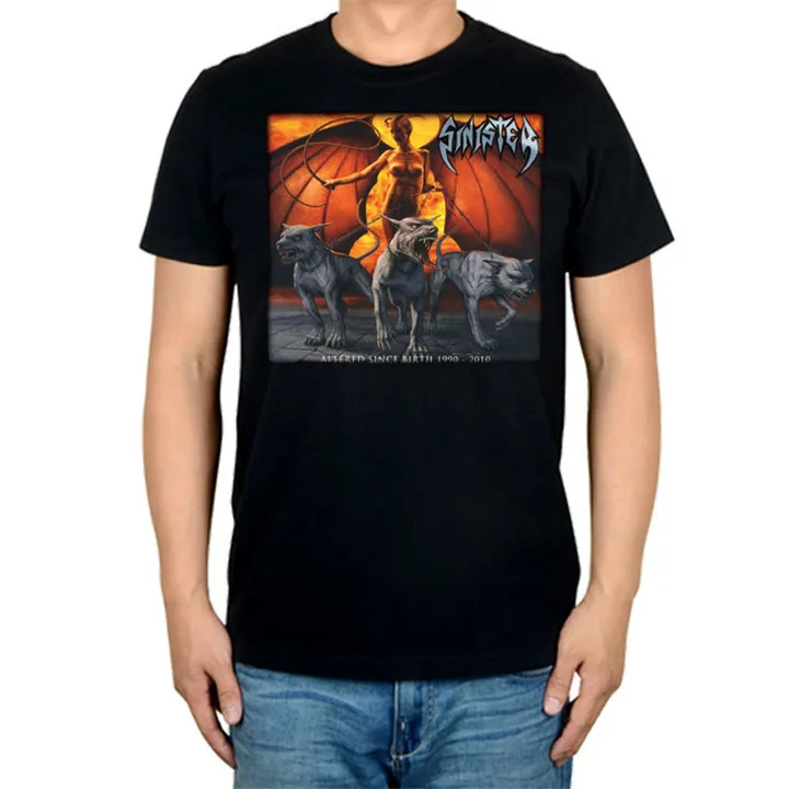 8 дизайнов Harajuku Sinister Rock брендовая мужская рубашка 3D Hellhound Hardrock heavy Dark Metal хлопок скейтборд camiseta - Цвет: 4