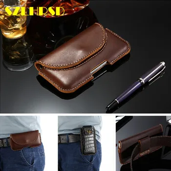 

for Oukitel U25 Pro Cover Genuine Leather Holster Belt cell phone cases with clips UMIDIGI One Max High quality UMIDIGI F1