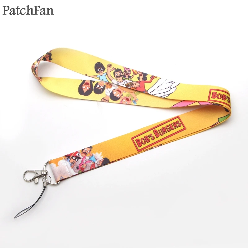 

A0675 Patchfan Bob's Burgers Movie style Multi-function Mobile Phone Straps Tags Neck Lanyards for keys Badge Neck Strap webbing